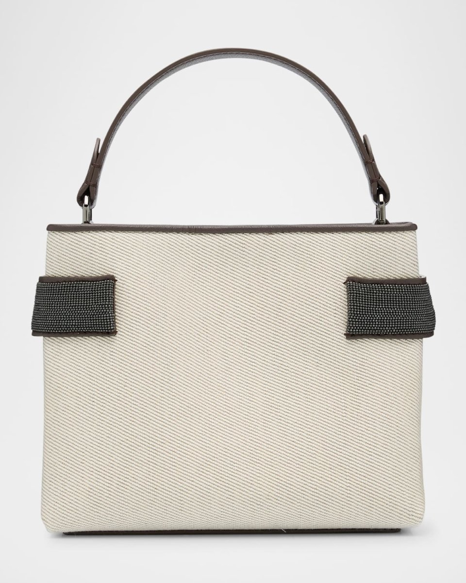 Monili Canvas Top-Handle Bag